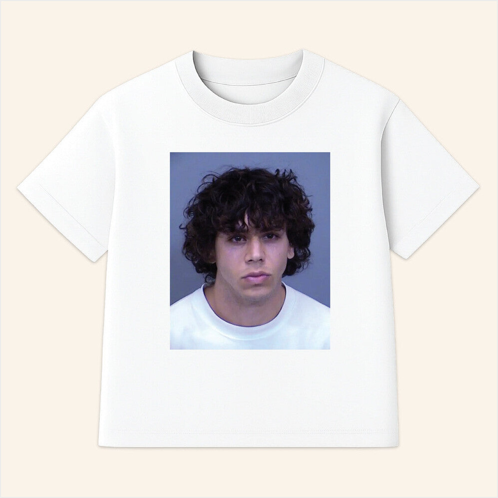 Free Heston Mugshot T-Shirt Heston James Merch White Birthday Gifts For Dudes Best Friend Gifts