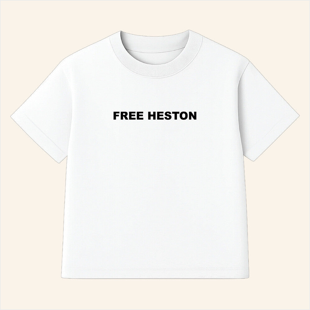 Free Heston T-Shirt Heston James Merch White Birthday Gifts For Besties Christmas Presents
