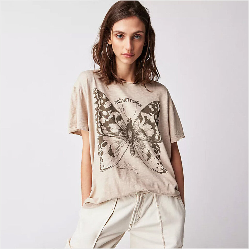 Free People Butterfly Shirt Best Birthday Gifts For Wife BFF Gifts Christmas Presents