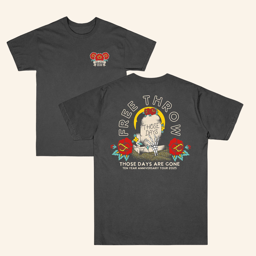 Free Throw Band Merch Grave T-Shirt Gifts For Fans