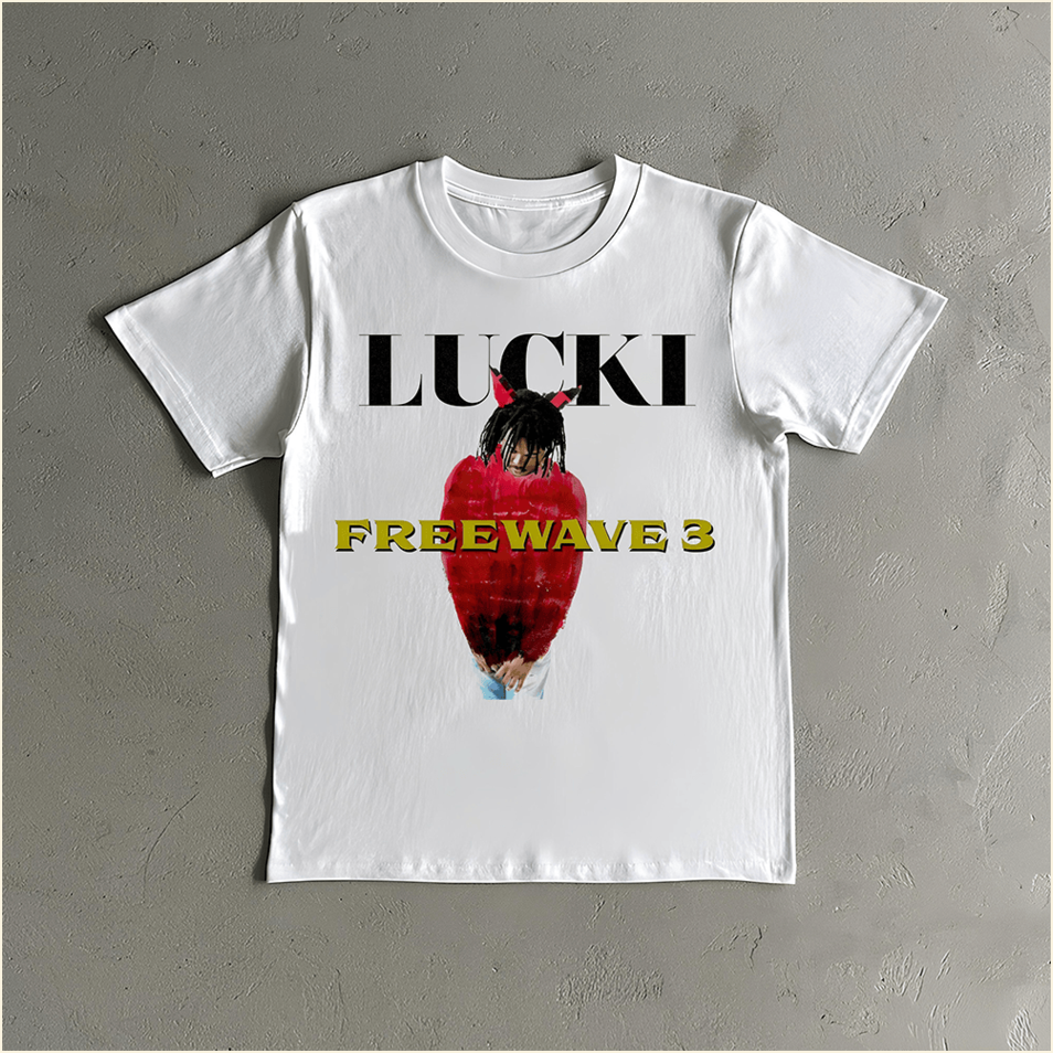 Freewave 3 Lucki T-Shirt Lucki Merch Birthday Gifts For Rapper Fans Gift Idea for Boyfriend