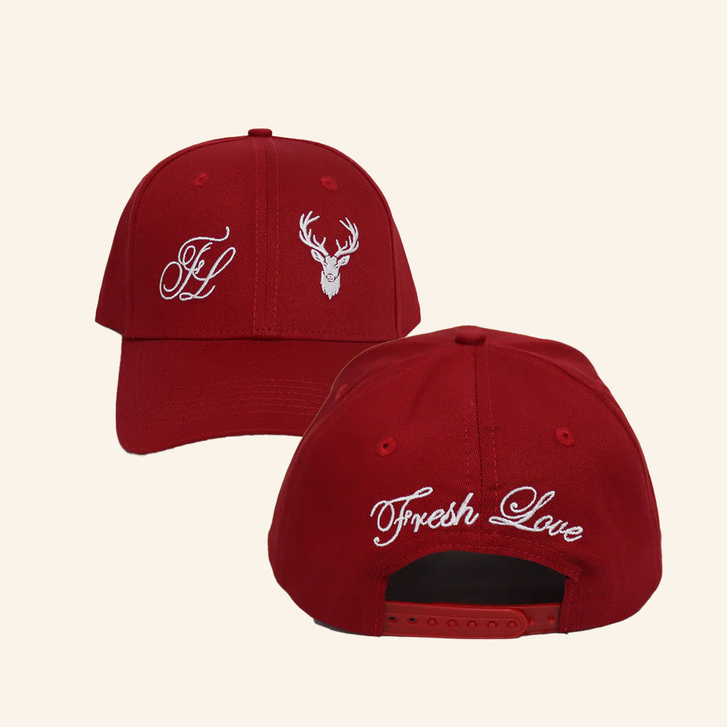 Fresh Love Clothing Merch Signature Hat Red Embroidered Gifts For Friends