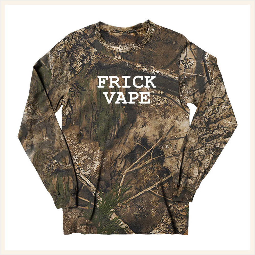 Frick Vape Camo Long Sleeve Shirt Baylen Levine Merch Birthday Gifts For Dad Gifts For Friends