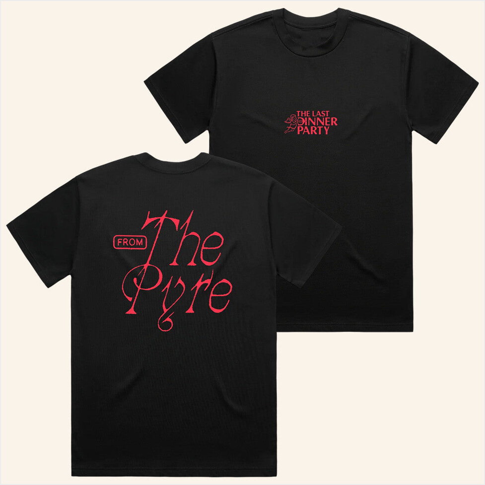 From The Pyre Black Logo T-Shirt The Last Dinner Party Merch Birthday Gifts For Husband