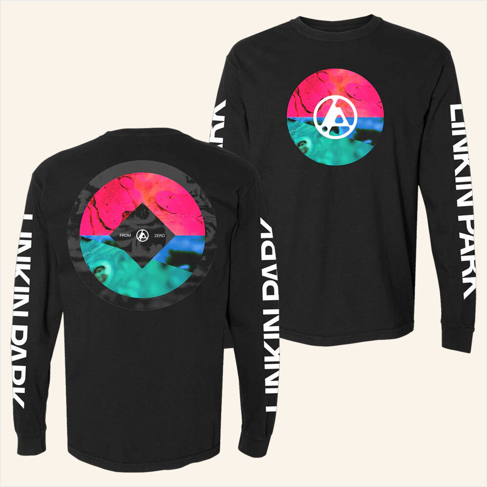 From Zero 2025 Tour FZ Deluxe Circle Black Long Sleeve T-Shirt Linkin Park Merch Gifts For Fans