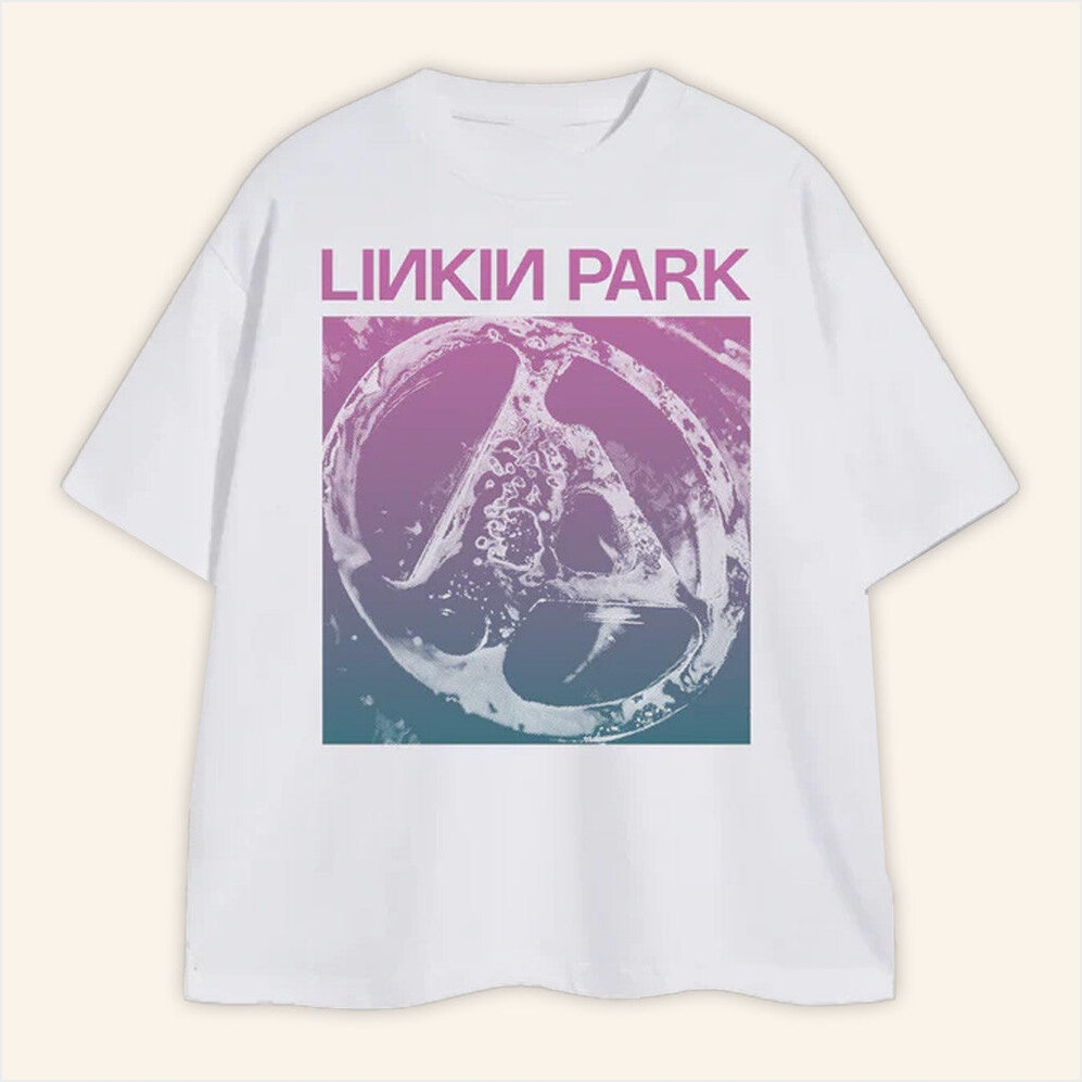 From Zero 2025 Tour FZ Deluxe Gradient White Shirt Linkin Park Merch Fans Birthday Gifts