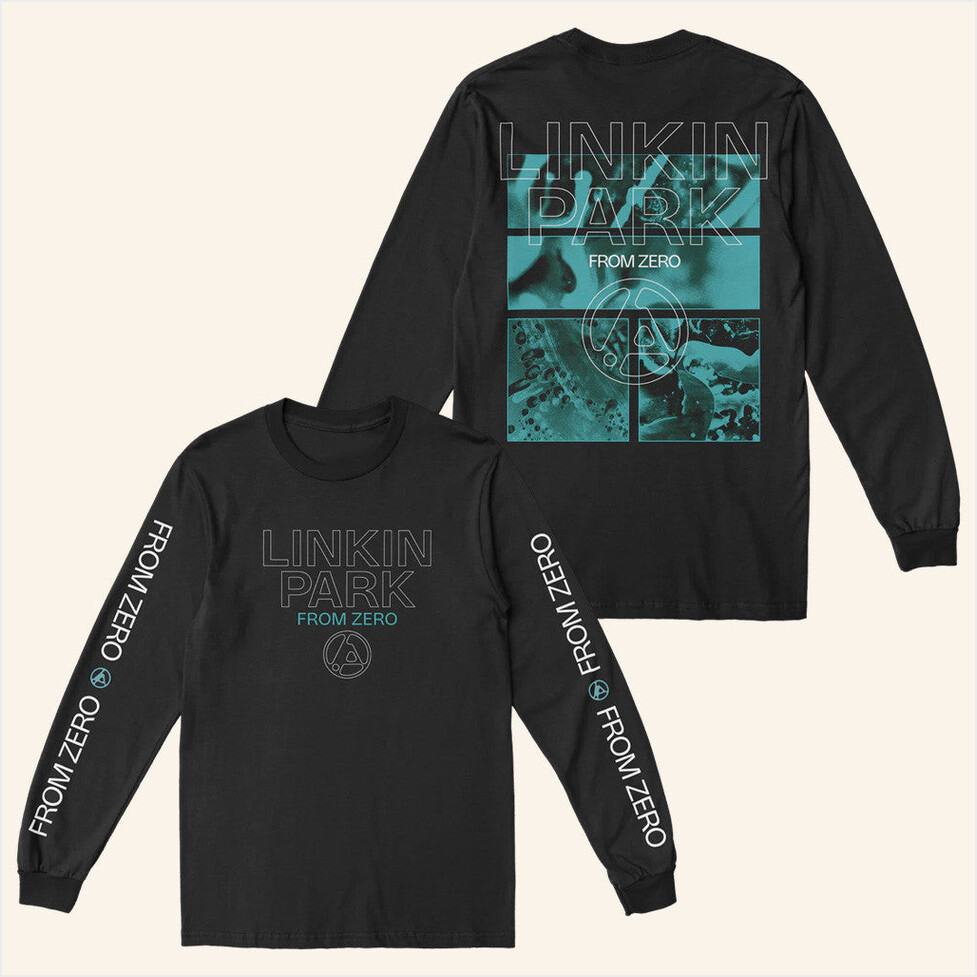 From Zero 2025 Tour Zero Texture Black Long Sleeve Shirt Linkin Park Merch Best Friend Gifts