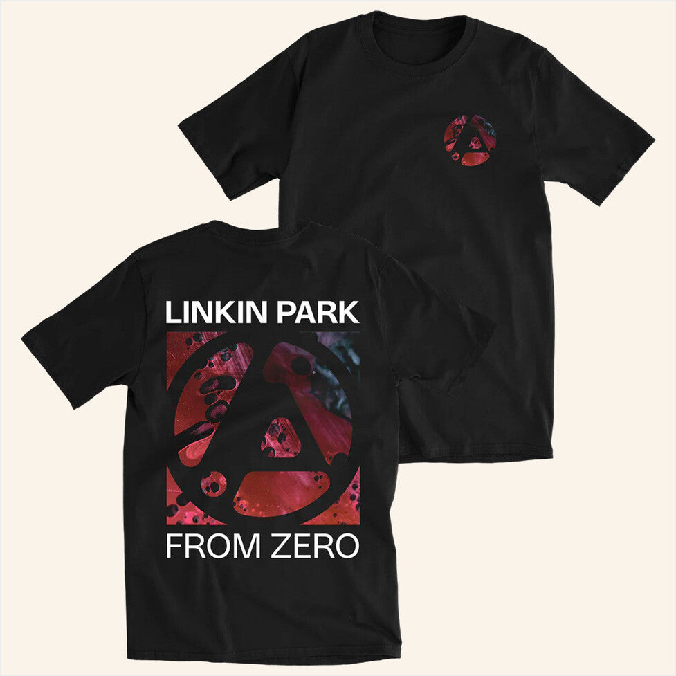 From Zero 2025 Tour Zero Texture Black Shirt Linkin Park Merch Birthday Gifts For Husband