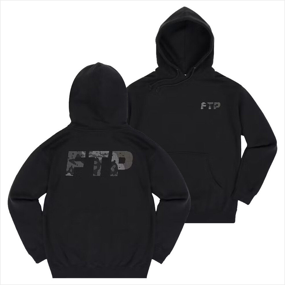 FTP Night Camo Logo Hoodie FTP Merch Best Friend Birthday Gifts Christmas Presents