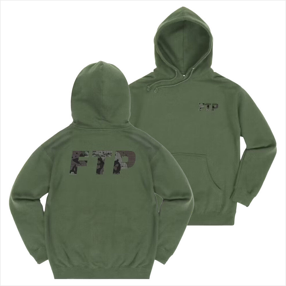 FTP Night Camo Logo Hoodie FTP Merch Birthday Gifts For Your Boyfriend Gifts For BFF