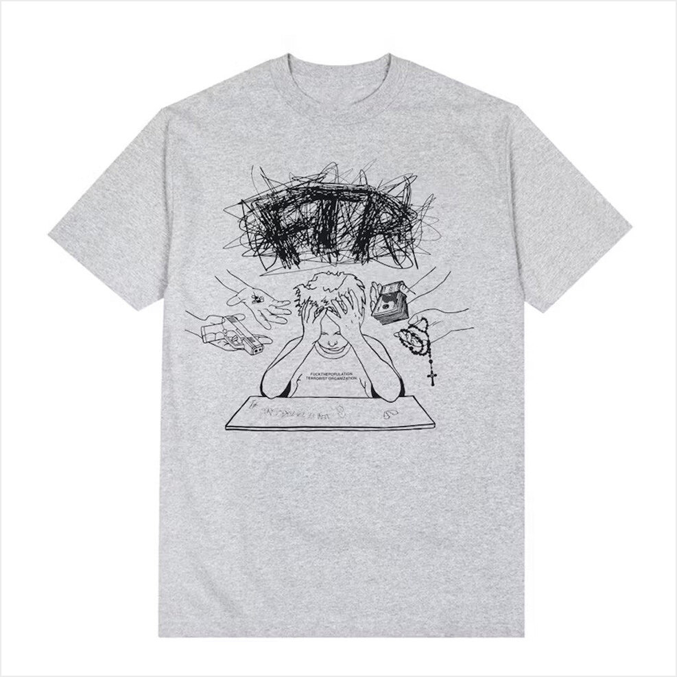 FTP Peer Pressure T-Shirt FTP Merch Grey Birthday Gift Ideas Christmas Presents