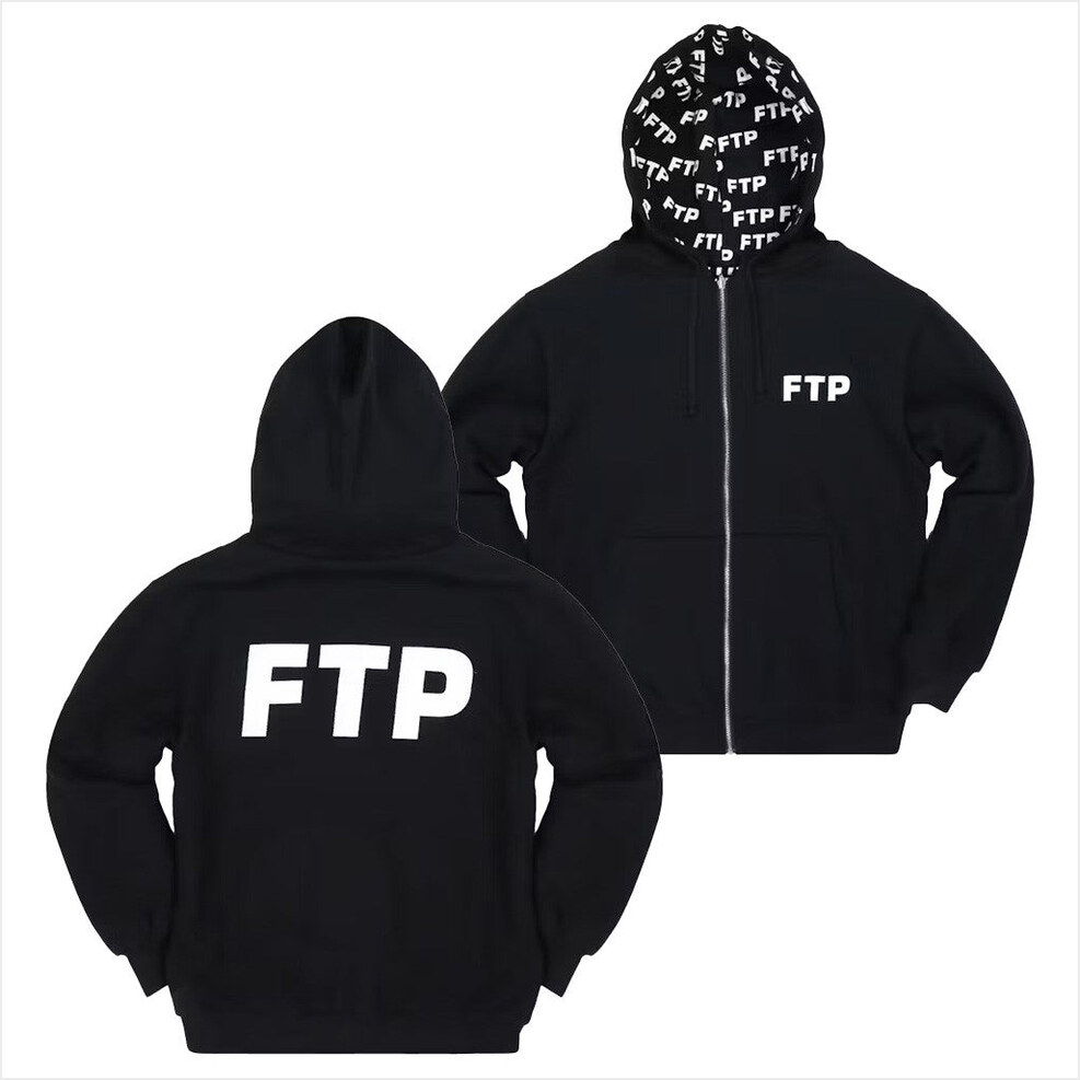 FTP Reversible Logo Zip Hoodie FTP Merch Birthday Gifts For Besties Christmas Presents