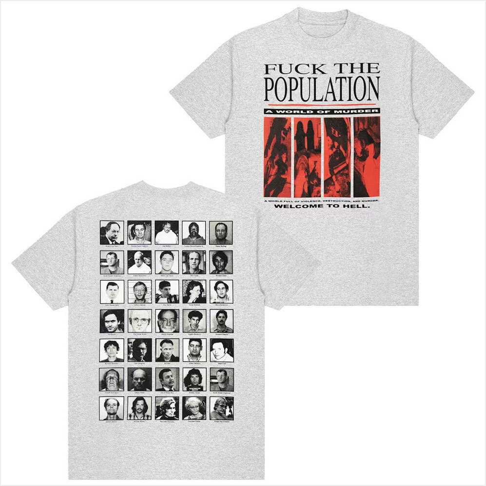 FTP World Of Murder Shirt FTP Merch Grey Gift Ideas For Him BFF Birthday Gifts Ideas