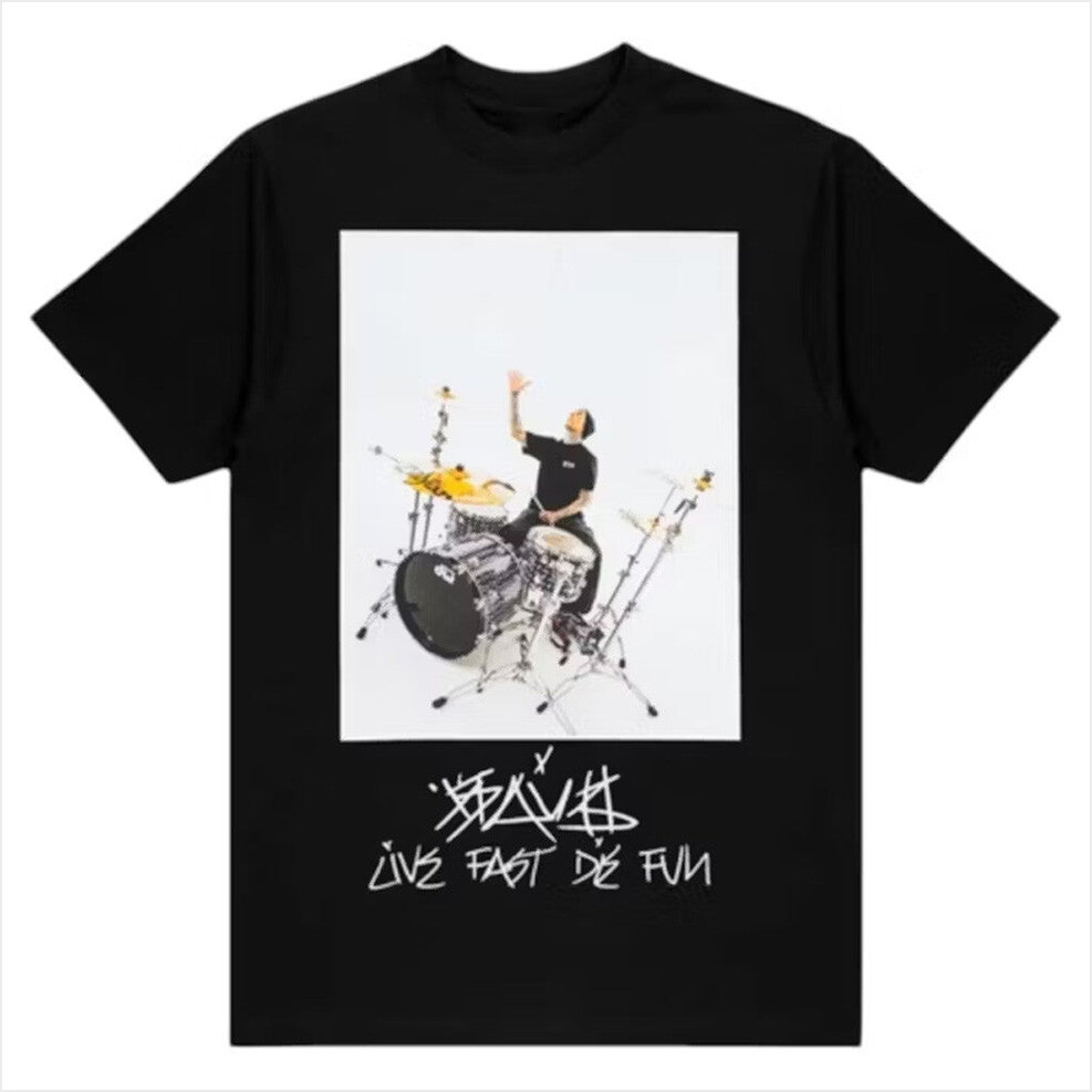 FTP x Famous Travis Barker Photo T-Shirt FTP Merch Black Gifts For Husband Best Friend Gifts
