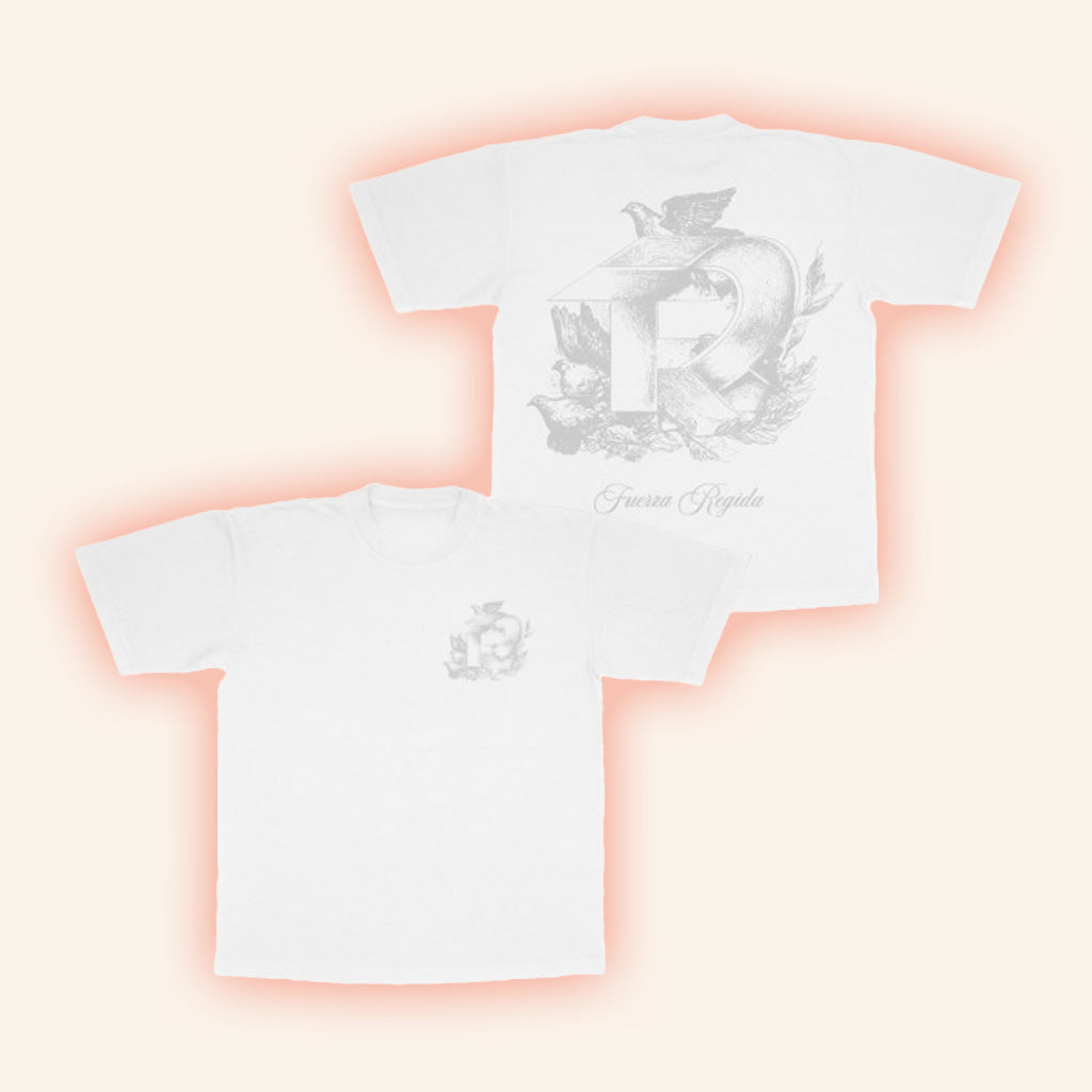 Fuerza Regida Merch Dove White Shirt Birthday Present For Wife