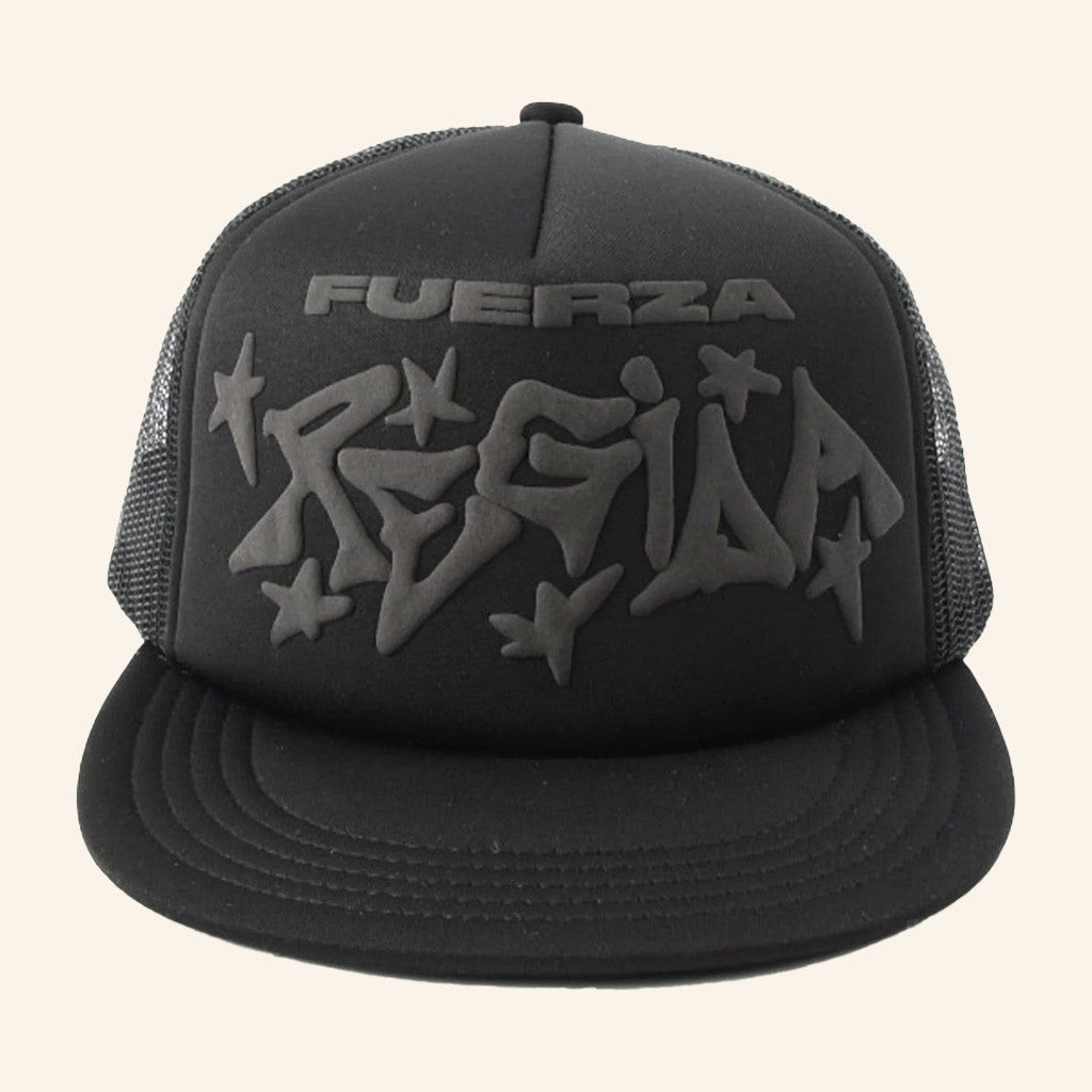 Fuerza Regida Merch Embroidered Trucker Hat Unique Gifts For Music Lovers
