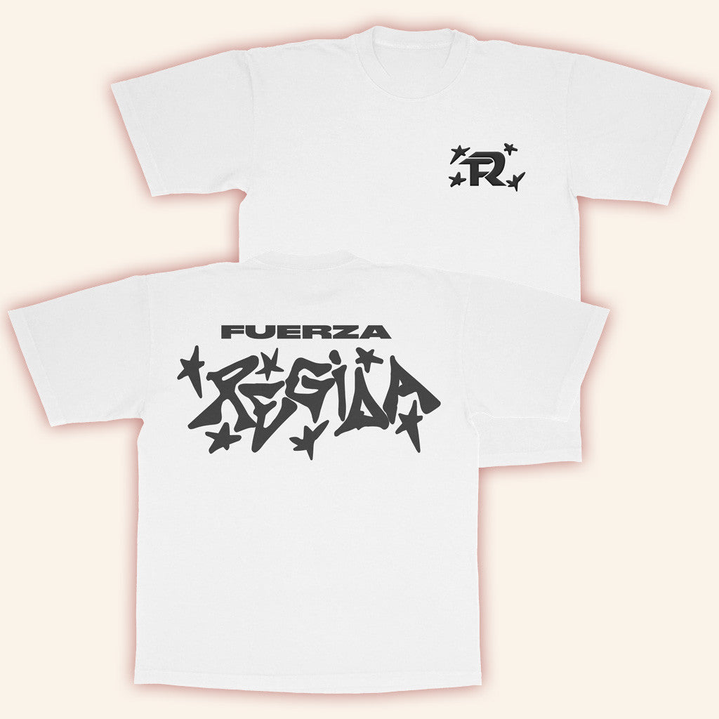 Fuerza Regida Merch Estrella FR White T-Shirt Gift Ideas For Music Lovers