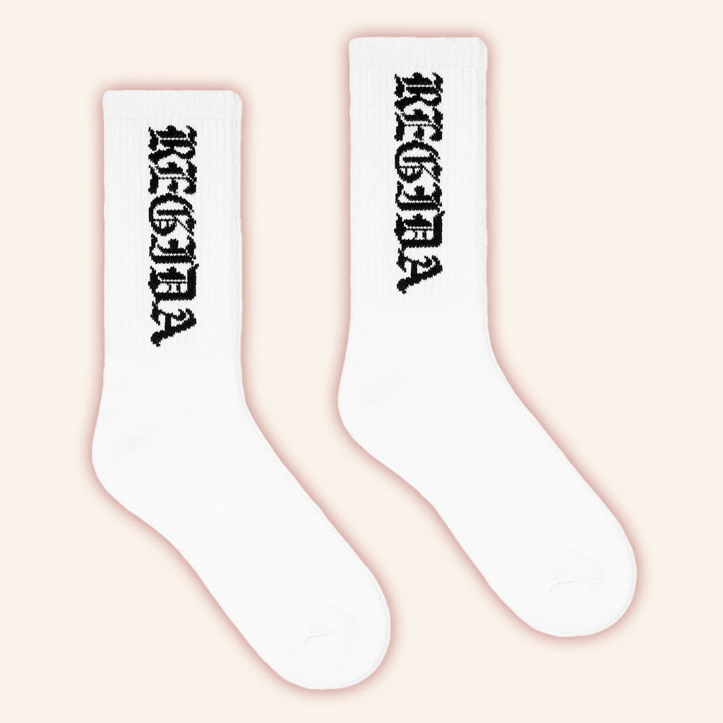 Fuerza Regida Merch Oe Fuerza Socks White Gift Ideas For Friends