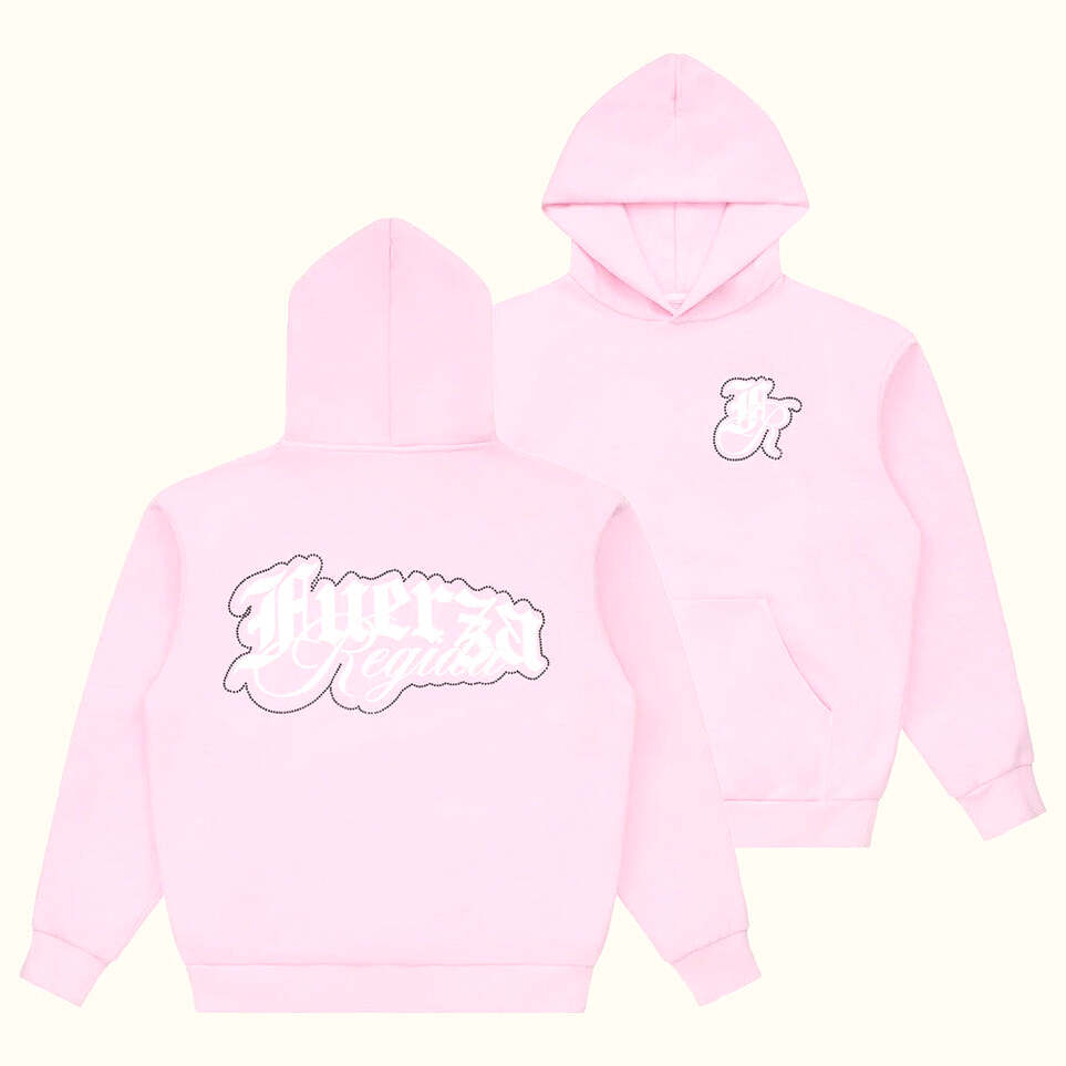 Fuerza Regida Merch Stones Pink Hoodie Present For Wife Birthday Gifts For Besties