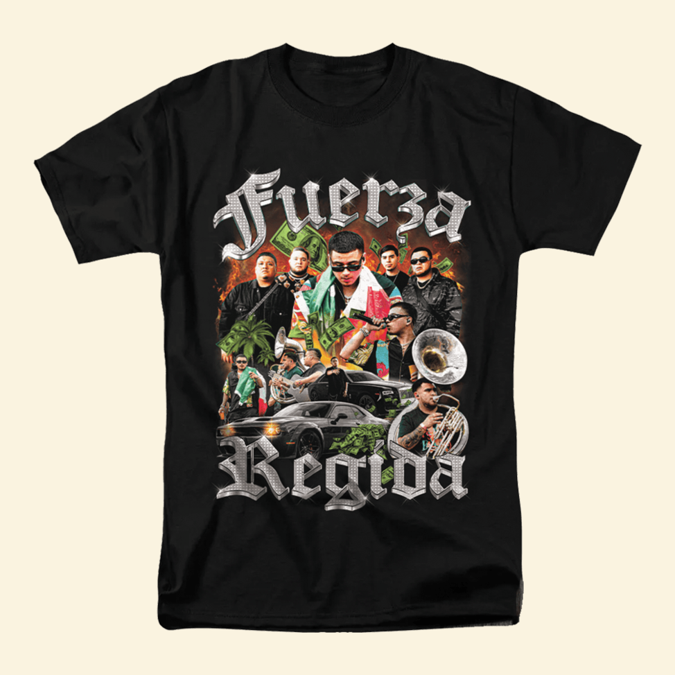 Fuerza Regida T-Shirt Fuerza Regida Merch Stepdad Gifts For Father's Day BFF Gifts Ideas