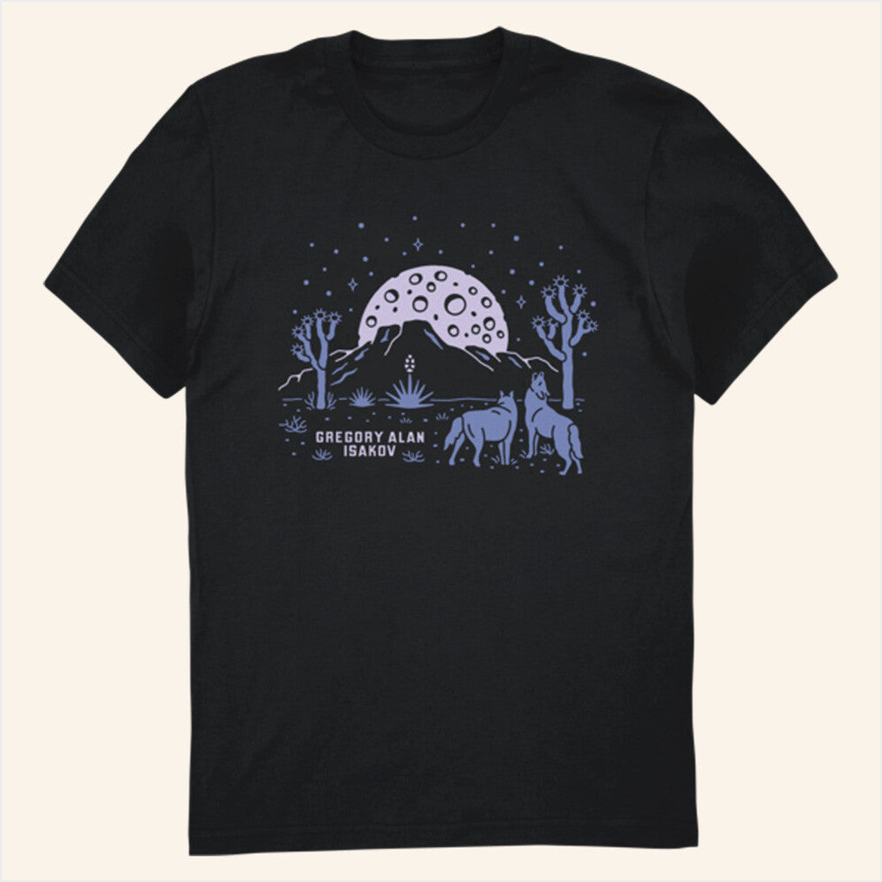 Full Moon in Joshua Tree T-Shirt Gregory Alan Isakov Merch Birthday Gifts For Husband