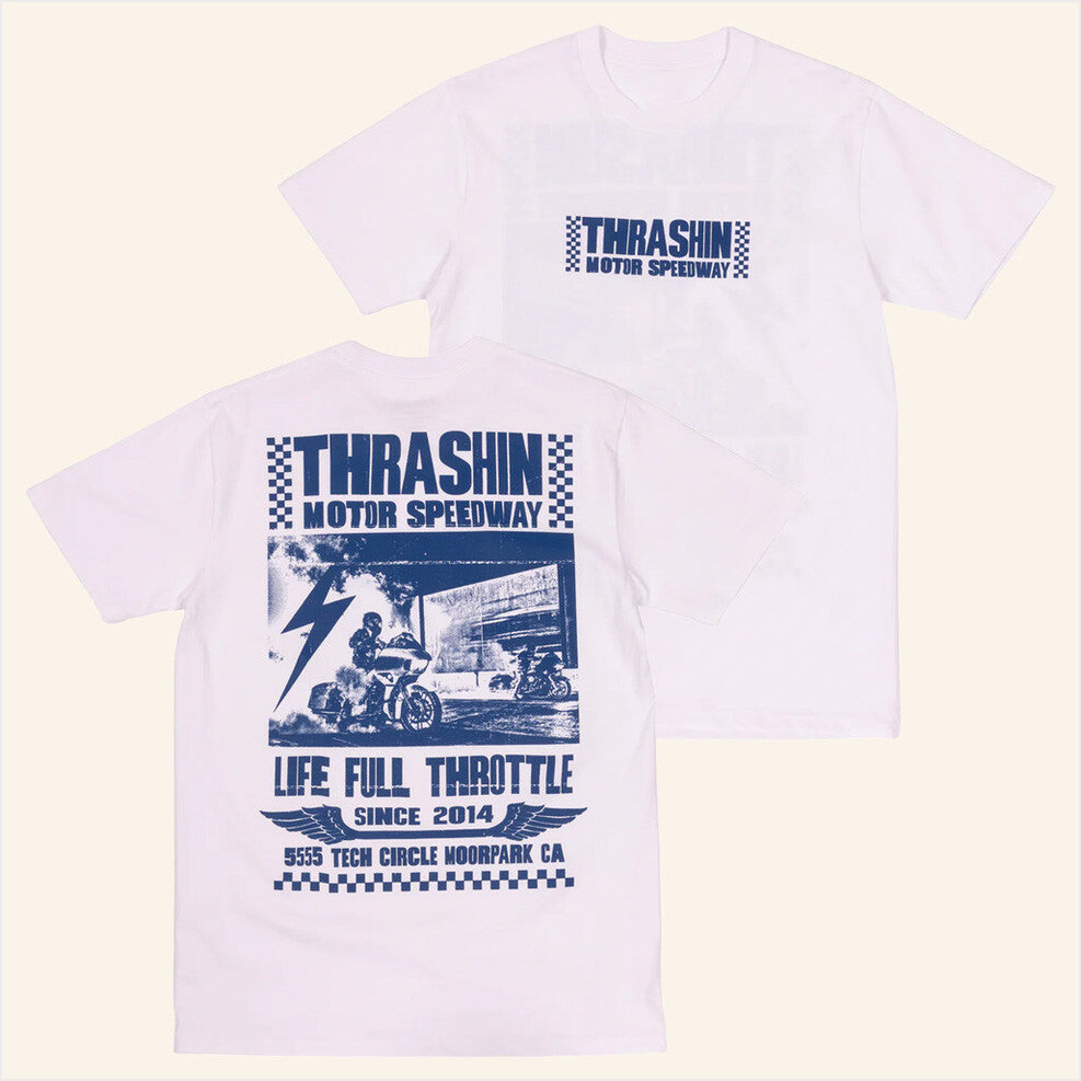 Full Throttle White Shirt Thrashin Supply Merch Birthday Gifts For Brother Gifts For Friends