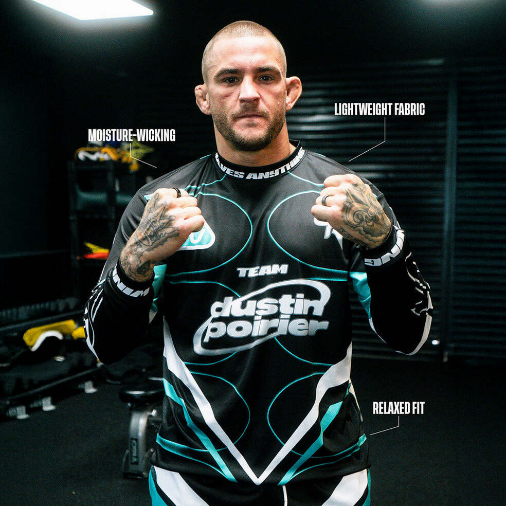 Full Violence X Dustin Poirier Merch KiTeam Dustin Active Long Sleeve T-Shirt Gift For Him