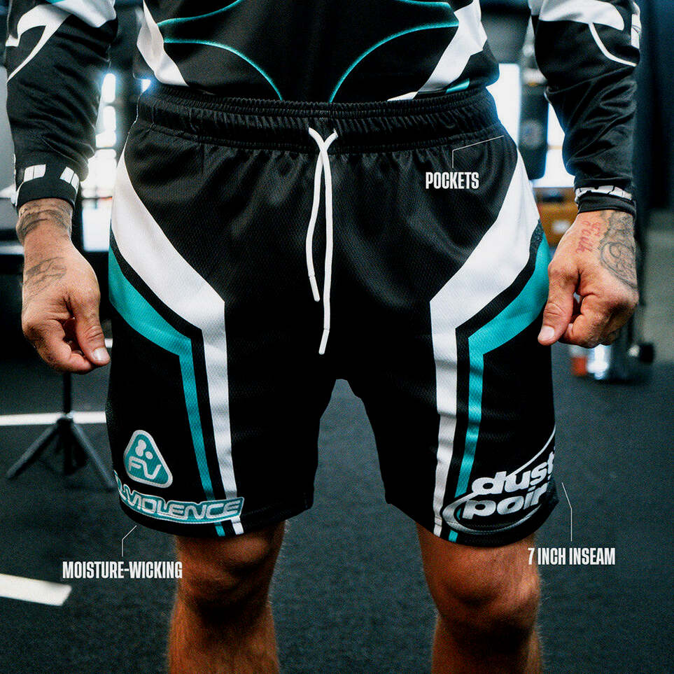 Full Violence X Dustin Poirier Merch KiTeam Dustin Active Shorts Gift For Him Gifts For Fans