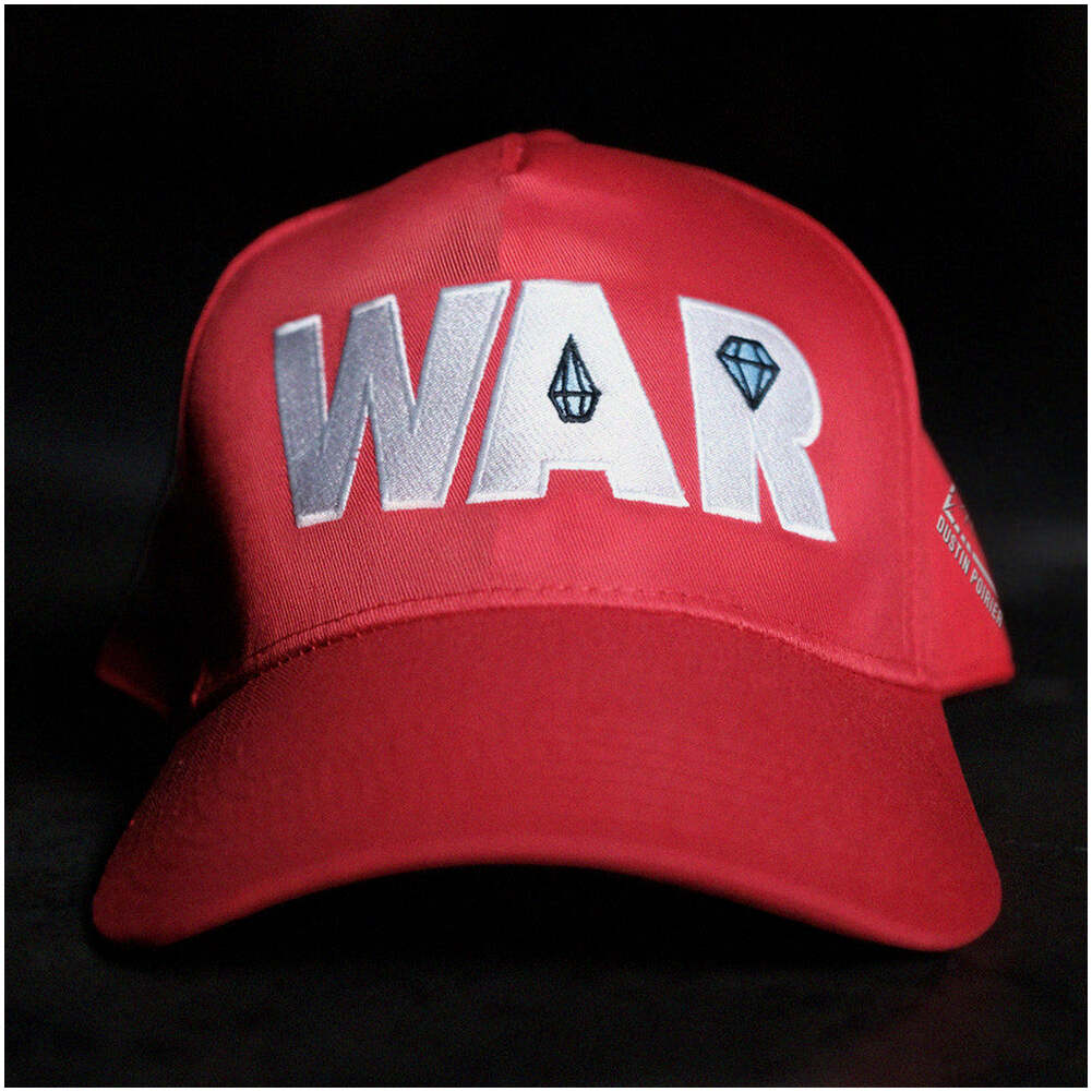Full Violence X Dustin Poirier Merch War Hat Red Hat Gift For Dad Birthday Gifts For Fans