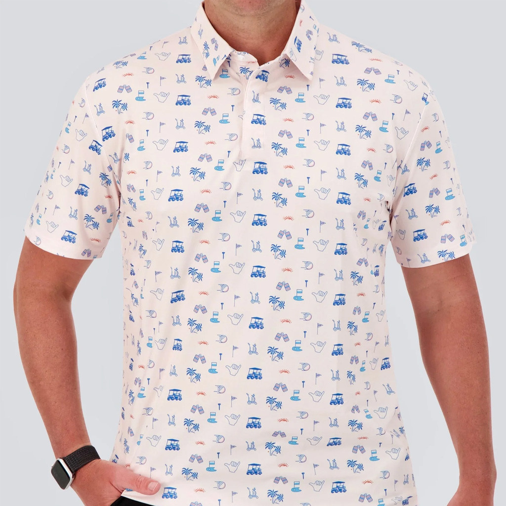 Full Wedge Golf Merch Birdie BLVD Polo Shirt Good Gifts For Golfers