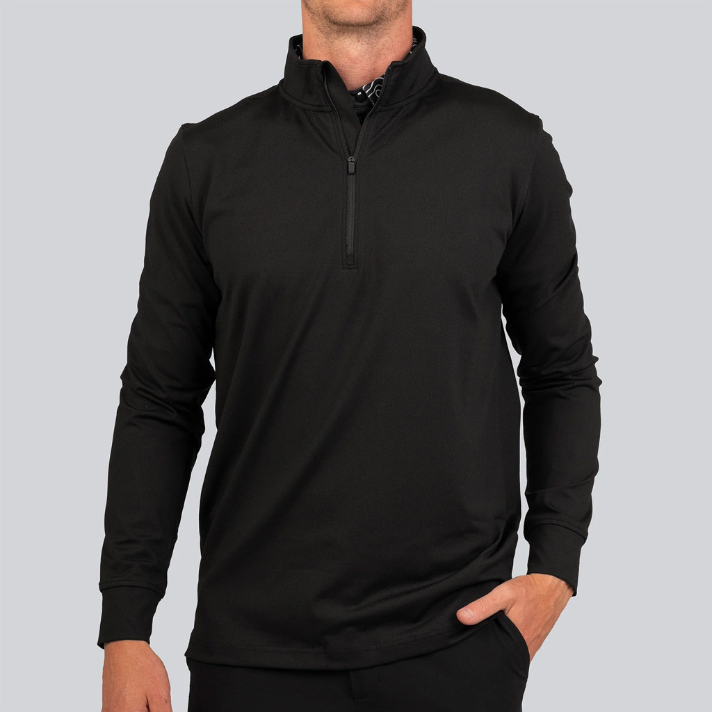 Full Wedge Golf Merch Black Quarter Zip Shirt Great Gifts For Golfers