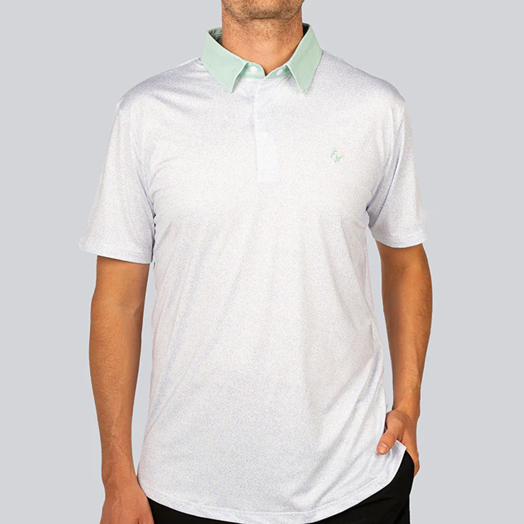 Full Wedge Golf Merch Seafoam Polo Shirt Gifts For Golf Dad