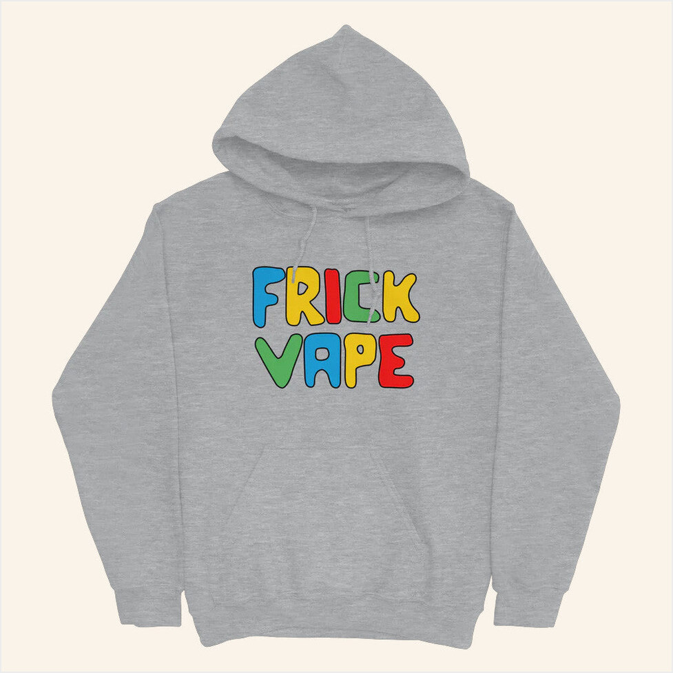 Fun Frick Vape Grey Hoodie Baylen Levine Merch Birthday Gifts For BFF Christmas Presents