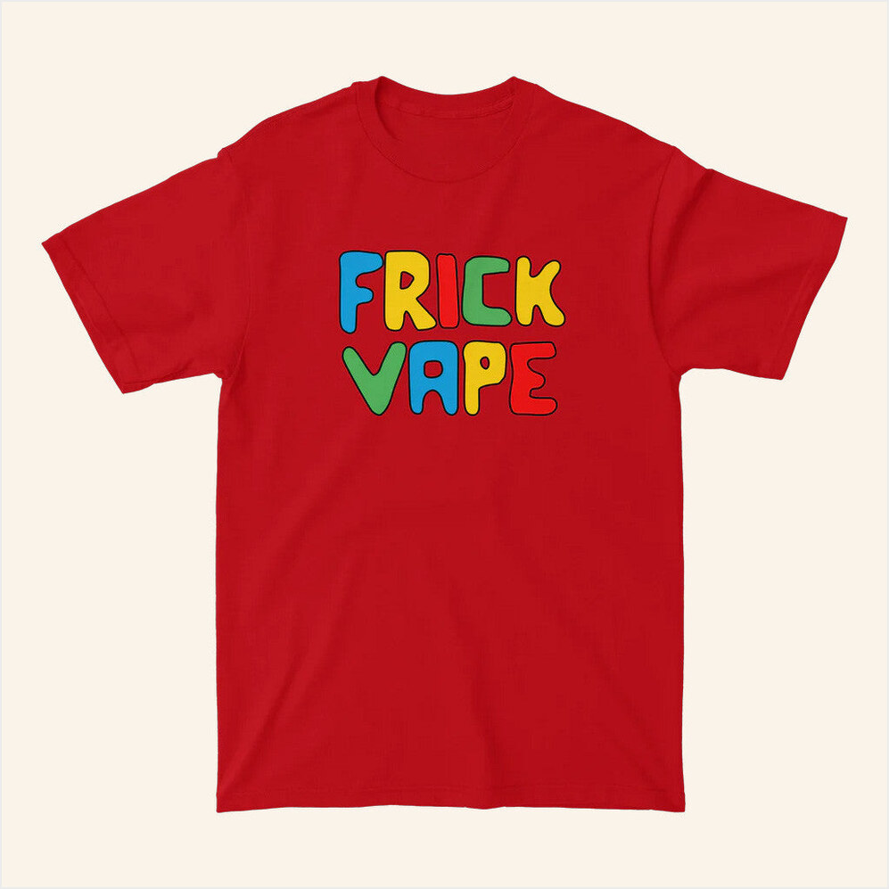 Fun Frick Vape Red T-Shirt Baylen Levine Merch BFF Birthday Gifts Christmas Presents