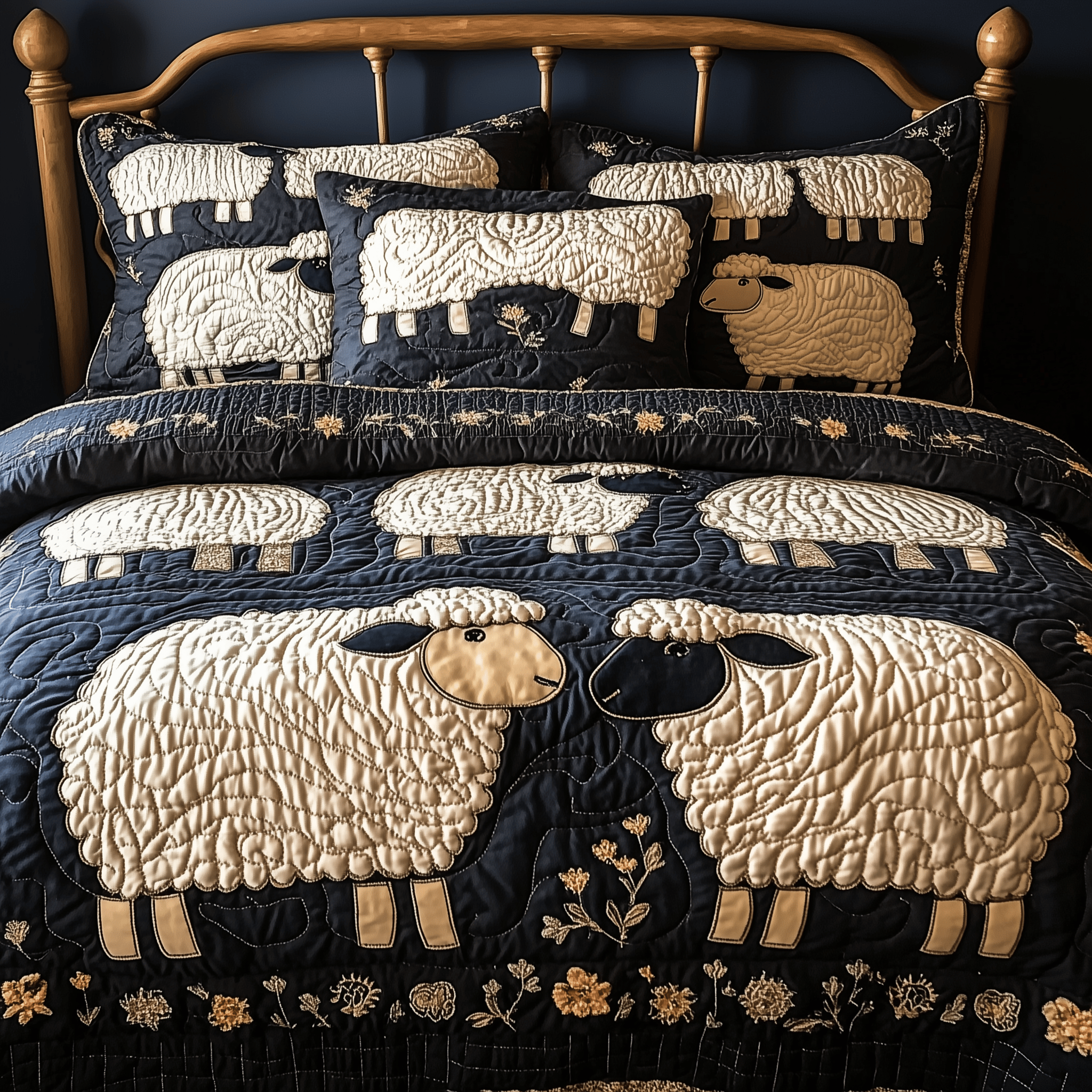Funky Sheep Quilted Bedding Set Best Mothers Day Duvet Cover Set Gift For Son