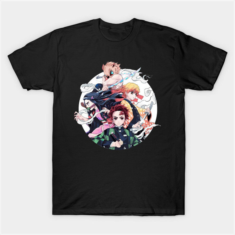 Funny Black T-Shirt Demon Slayer Merch Best Friend Birthday Gifts Christmas Presents