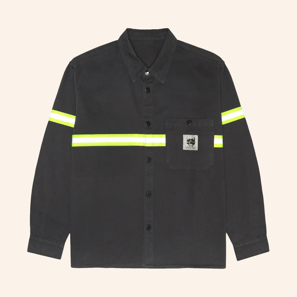G59 Merch Grey Button Up Shirt Long Sleeve Gifts For Him