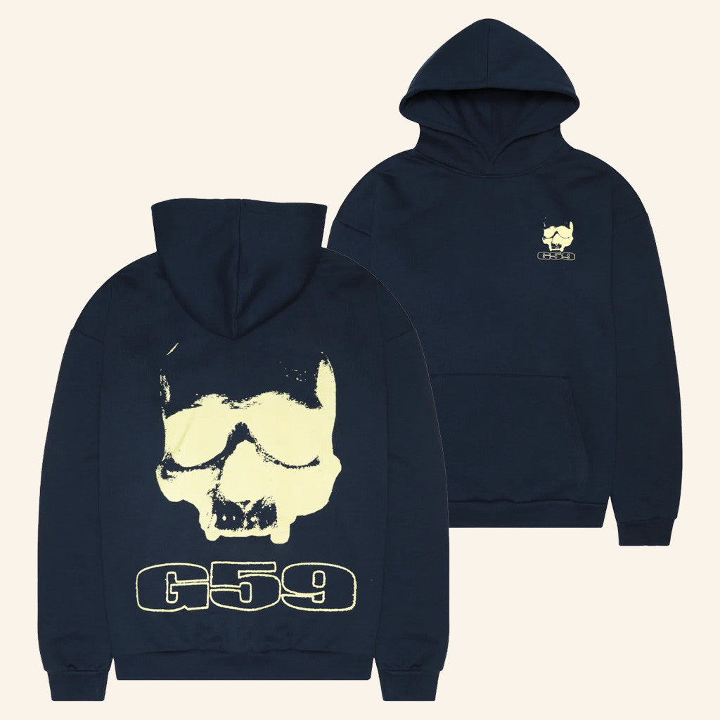 G59 Merch Skull Glow Logo G59 Hoodie Best Gifts For Boyfriend