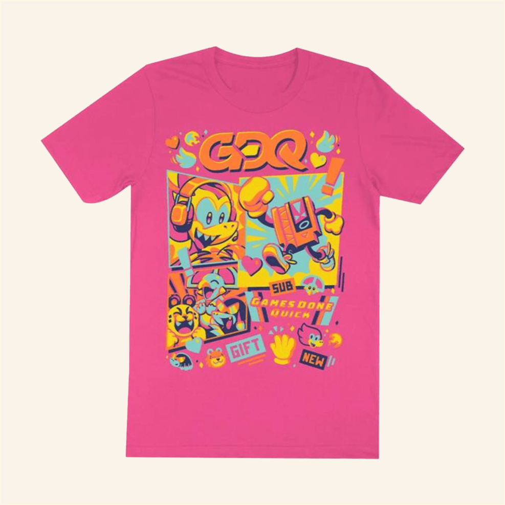 Games Done Quick Gdq Marathon Mascots Shirt Fangamer Merch Her Birthday Gifts For Friends