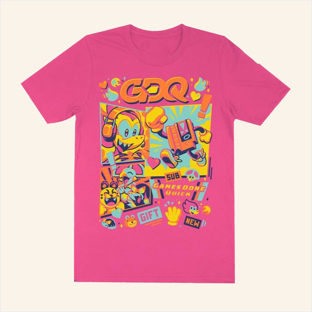 Games Done Quick GDQ Marathon Mascots Shirt Fangamer Merch Women's Gifts Best Friend Gifts
