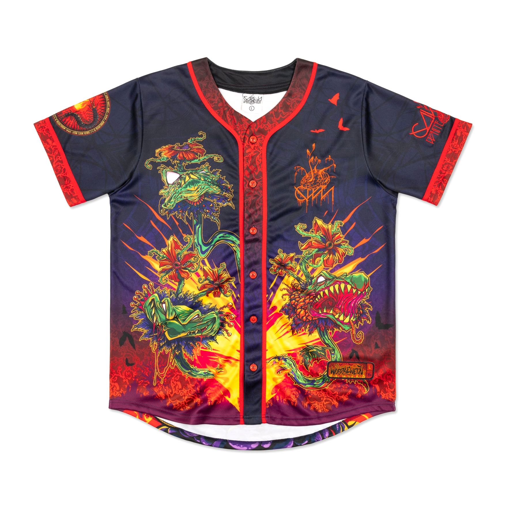 Ganja White Night Merch Baseball Jersey Wobbleween III Baseball Jersey Christmas Gift for Him