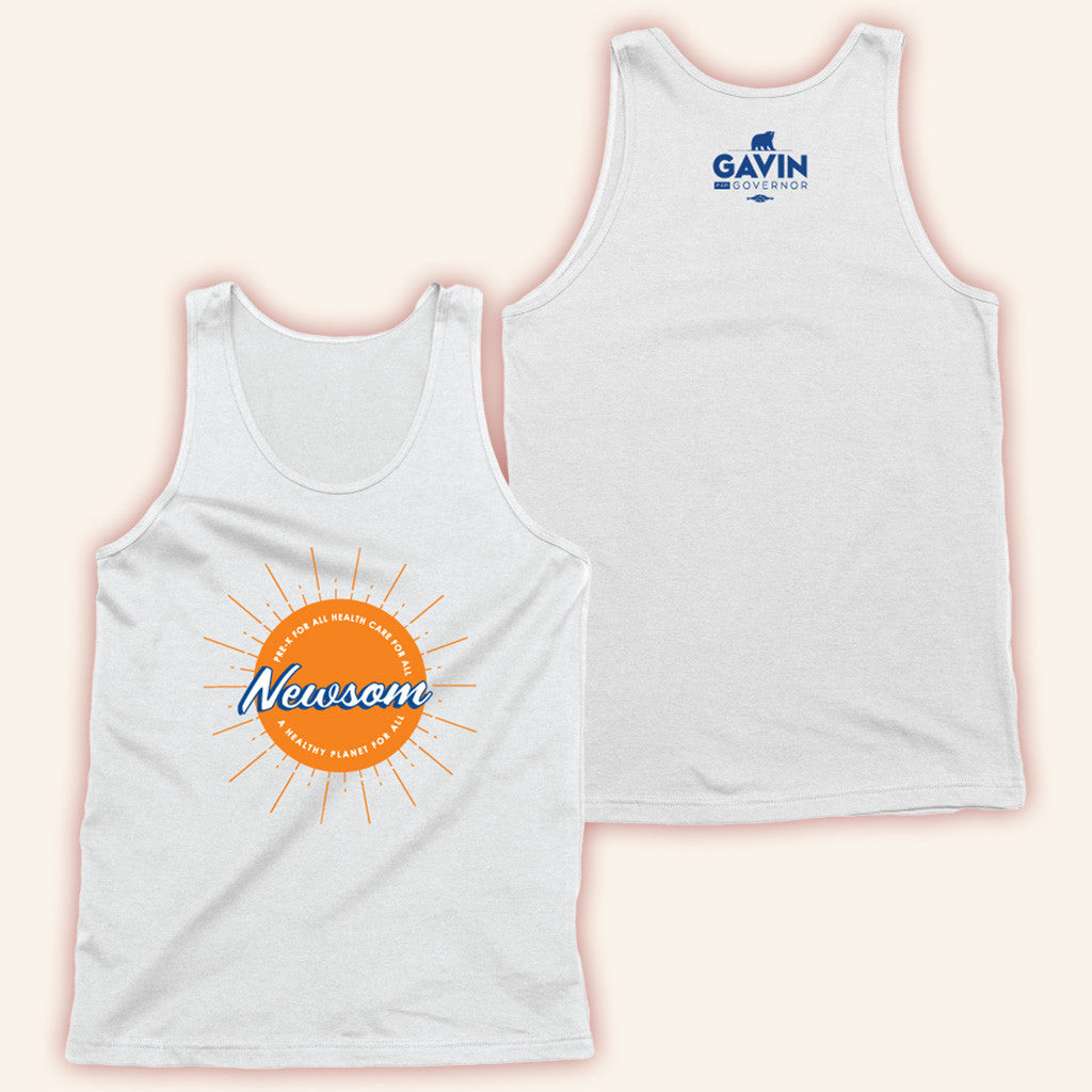 Gavin Newsom Merch Newsom Sun Tank Best Gifts For Friends