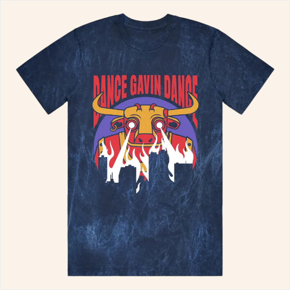 Gavinzilla Mineral Navy Wash T-Shirt Dance Gavin Dance Merch Unique Birthday Gifts For Husband