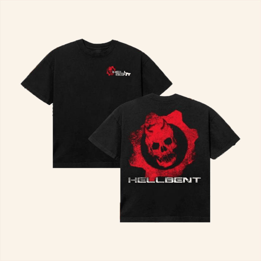 Gears Of Hell T-Shirt Hellbent Records Merch Husband Gifts Birthday Gift Ideas