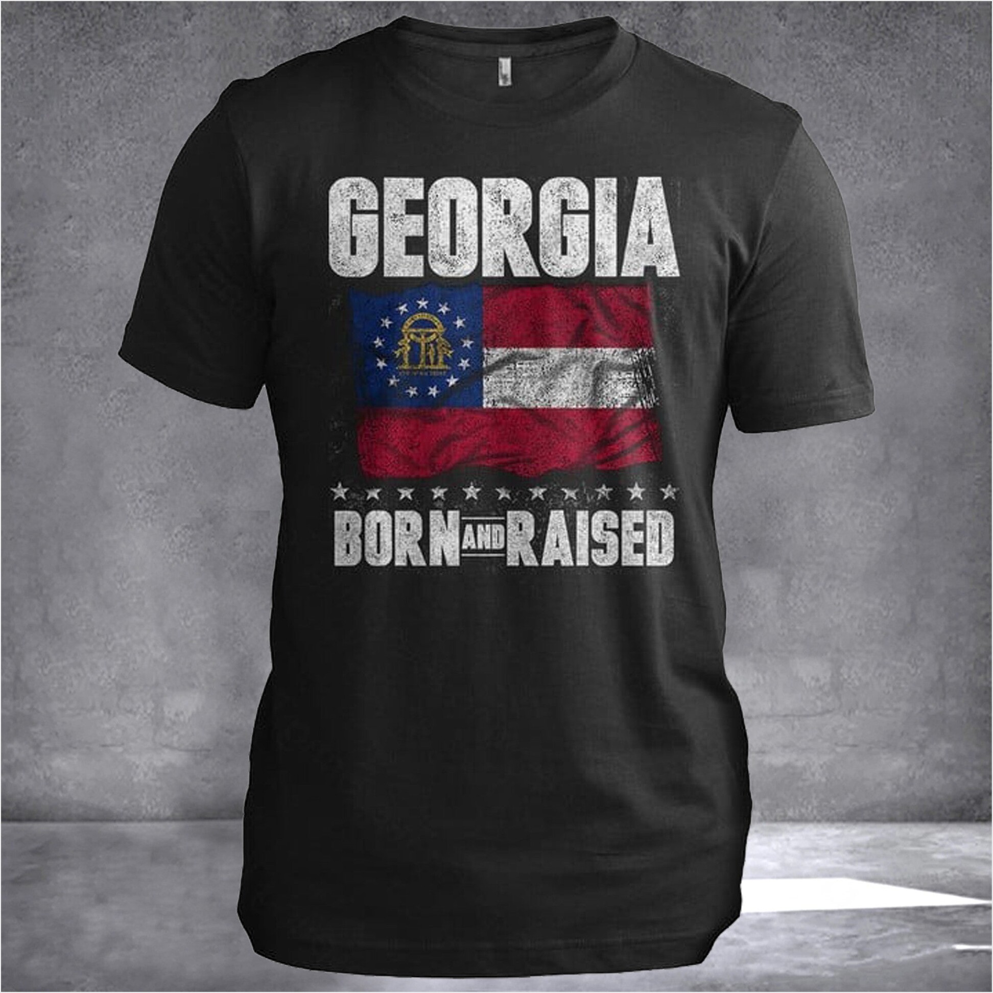 Georgia Born And Raised Georgia T-Shirt Mens Patriotic Clothing Birthday Gifts For Uncle