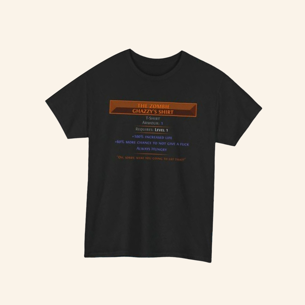 Ghazzytv Merch The Zombie Ghazzy's Shirt Gifts For Father