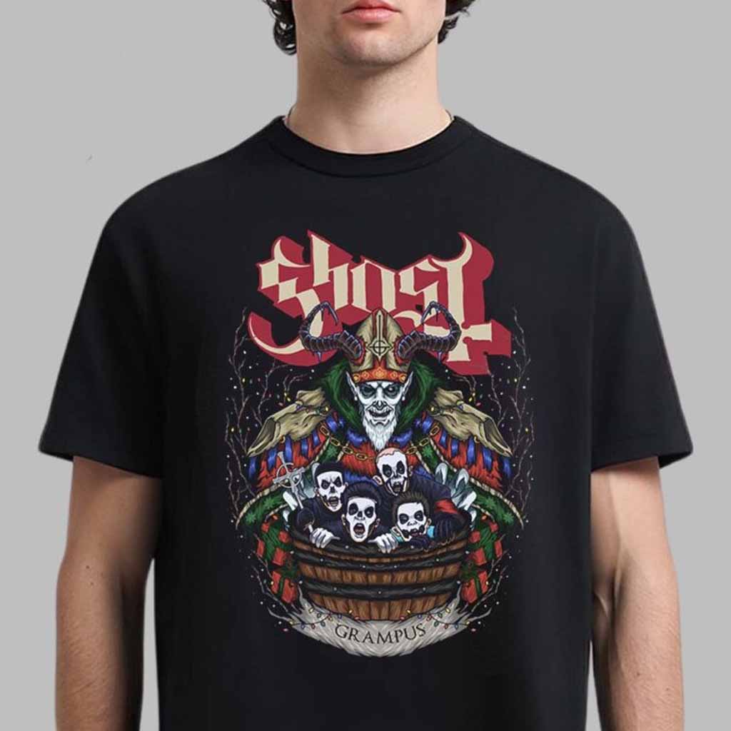 Ghost Grampus Nihil Xmas Rockabilia T-Shirt Ghost Merch Gifts For Christmas