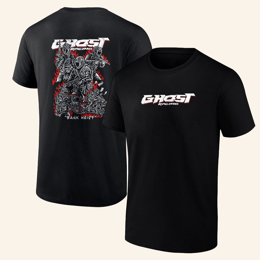 Ghost Racing Merch Bank Heist Shirt Black Gifts For Dad