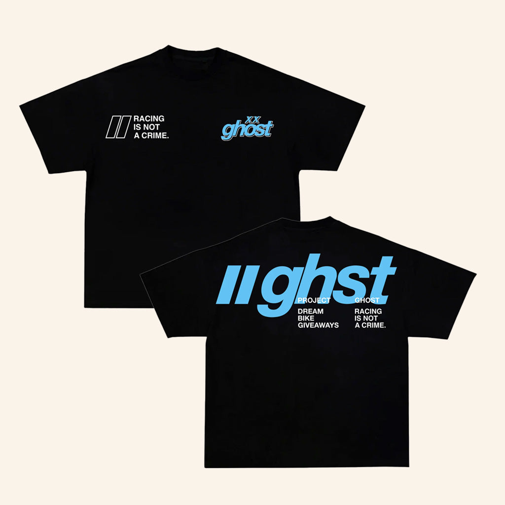 Ghost Racing Merch Ghst Baby Blue Shirt Black Gifts For Dudes