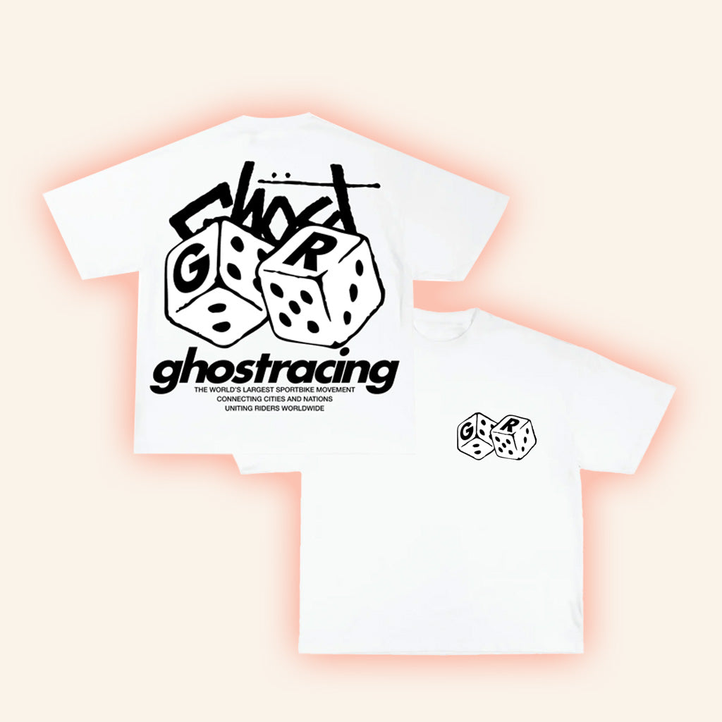 Ghost Racing Merch Loaded Dice Shirt White Gifts For Him
